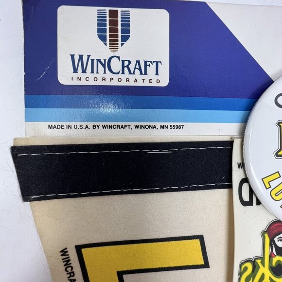 IHL Cleveland Lumberjacks Vintage 90's Pennant Sticker Button Lot Wincraft NWT - Picture 5 of 7